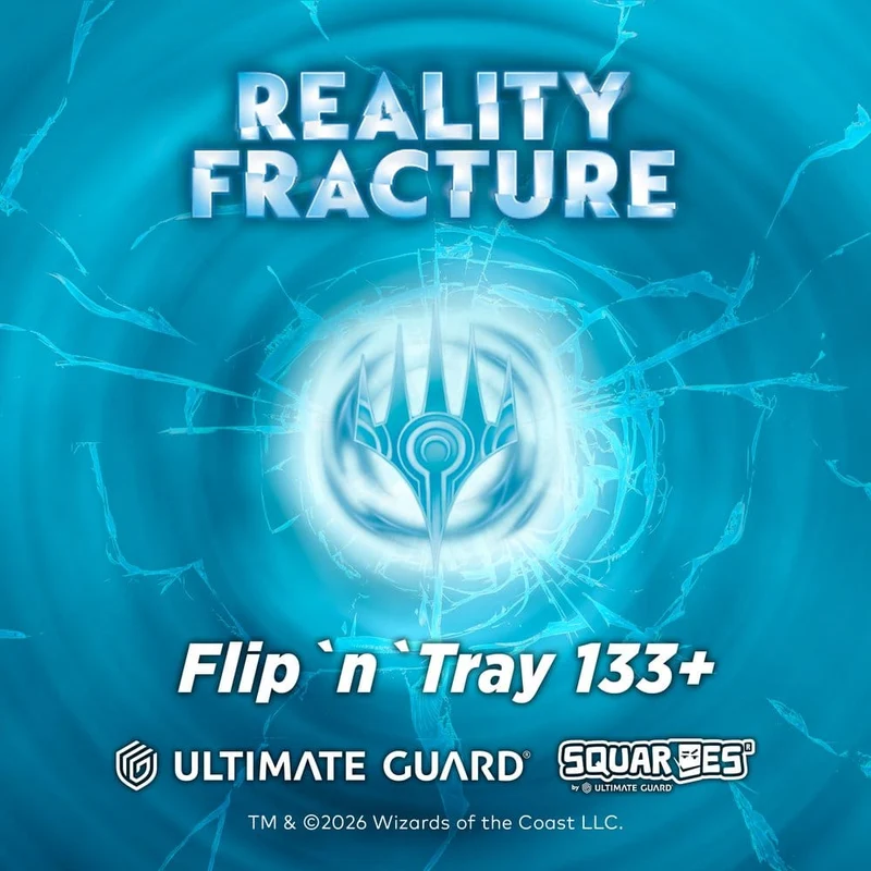 Ultimate Guard Flip'n'Tray 133+ Xenoskin Magic: The Gathering "Reality Fracture" - Blå Ovanlig / Grön Ovanlig