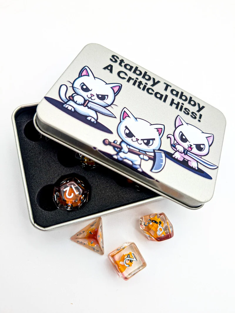 Dice Tin - Mystery Cats