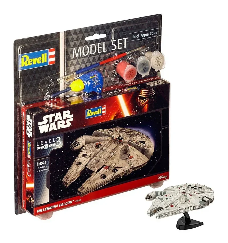 Star Wars Modellkit 1/241 Millennium Falcon 10 cm