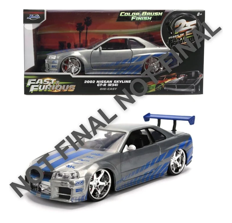 Fast & Furious Diecast-modell 1:24 Jubileumsutgåva Nissan Skyline 19 cm