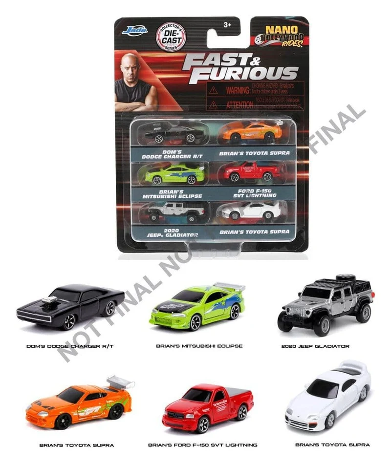Fast & Furious 6-pack Nano-bilar