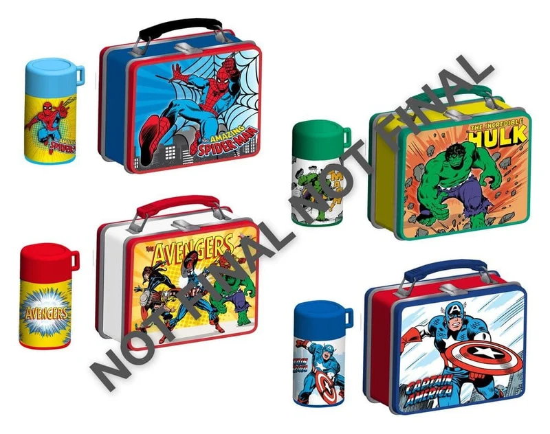 Marvel Lunch Time Collectibles Mini-figurer 6 cm Display (12 stycken)