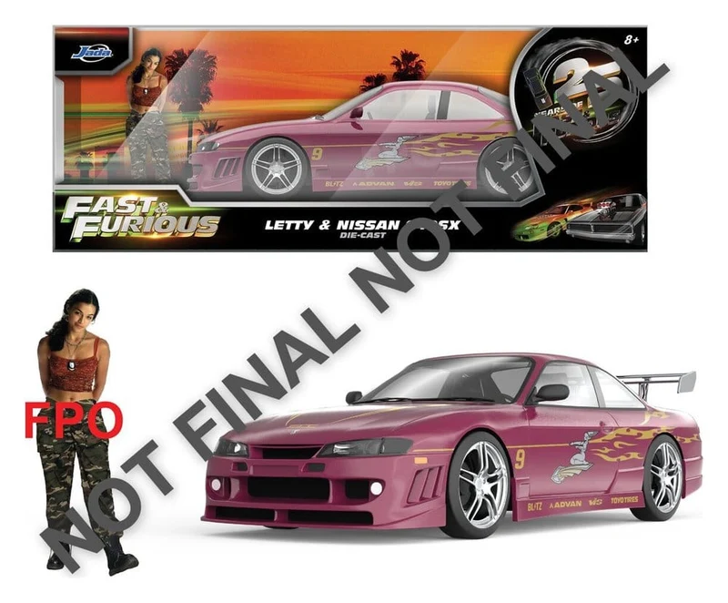 Fast & Furious Diecast-modell 1/24 Nissan 240SX 1997, 9 cm