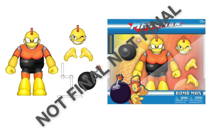 Mega Man-actionfigur Bomb Man, 13 cm hög