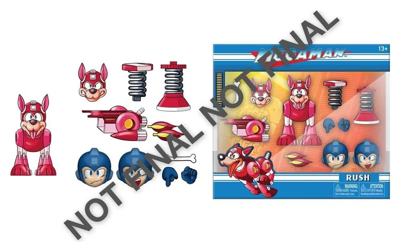 Mega Man actionfigur Rush, 7 cm
