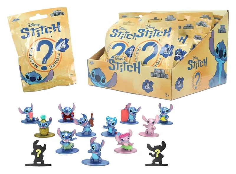Lilo & Stitch Nanofigs Mini Figurer Stitch Blind Box-Display (24 stycken)