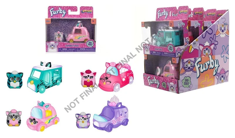 Furby Diecast-modeller 1:55 Våg 1 Sortiment (8 stycken)
