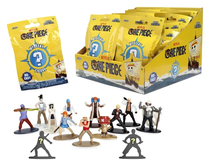 One Piece Nano Metalfigs Miniatyrfigurer Blindpaket 5 cm Display (24 stycken)