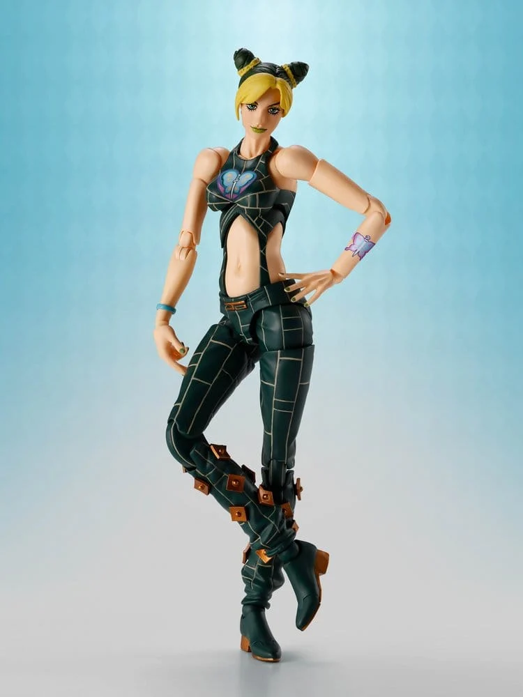 JoJo's Bizarre Adventure S.H.Figuarts Actionfigur Jolyne Cujoh, cirka 16 cm