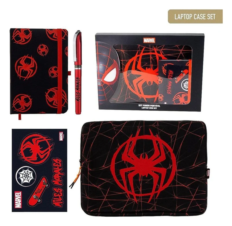 Marvel-presentset med fodral och Spider-Man-motiv