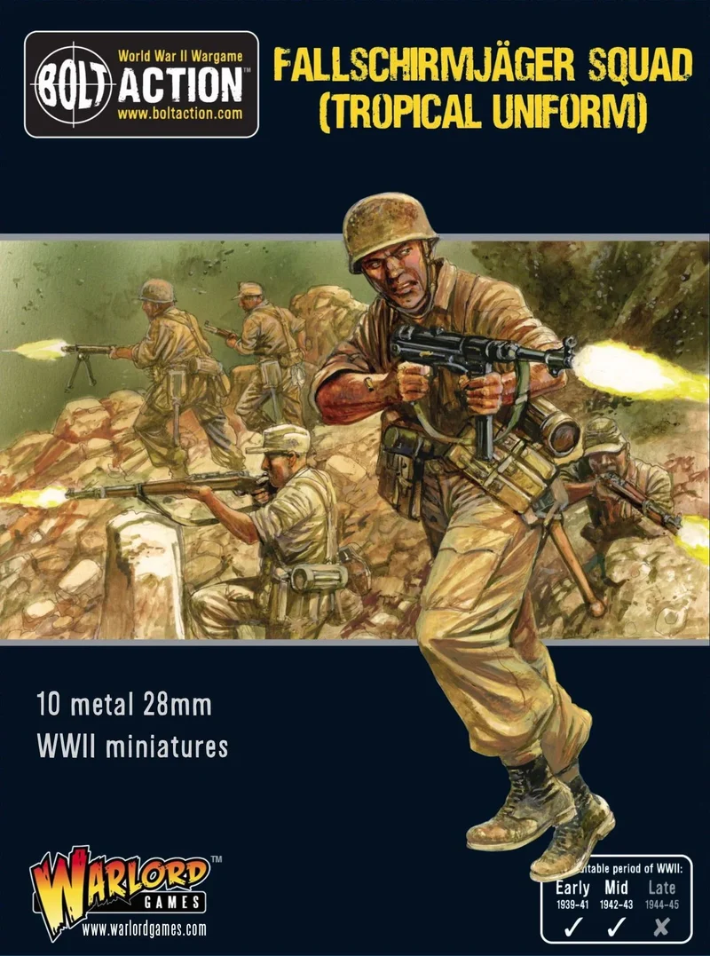 Bolt Action - Germany - Fallschirmjäger Squad (Tropical)