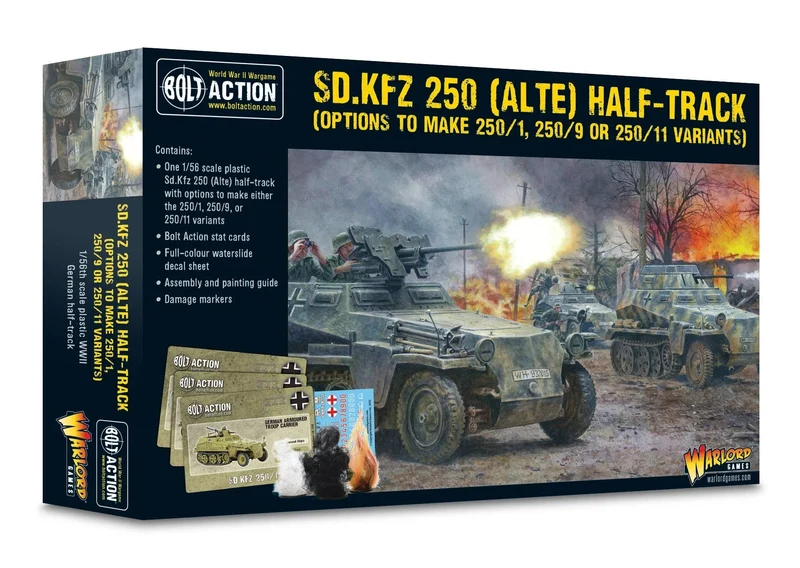 Bolt Action - Germany - Sd.Kfz 250 (Alte) Half-Track (Options For 250/1, 250/9 & 250/11 Variants)