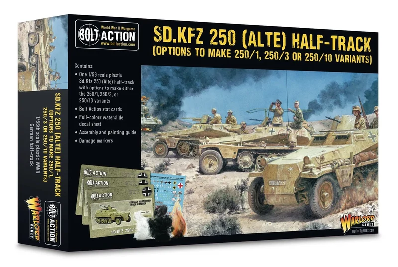 Bolt Action - Germany - Sd.Kfz 250 Alte (options to make 250/1, 250/3 or 250/10 variants)