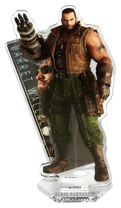 Final Fantasy VII Rebirth Akrylfigursställ Barret Wallace 10 cm
