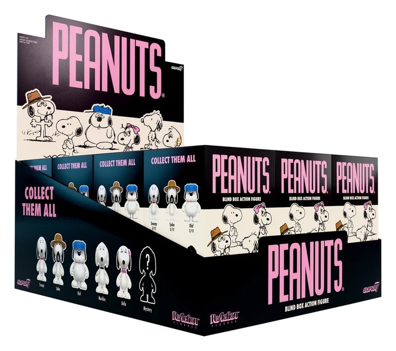 Peanuts ReAction Actionfigur Snoopy's Syskon Våga 10 Blind Box 10 cm Display (12)