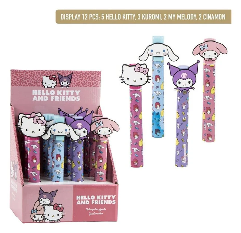 Sanrio Stor Highlighter-display (12) Hello Kitty