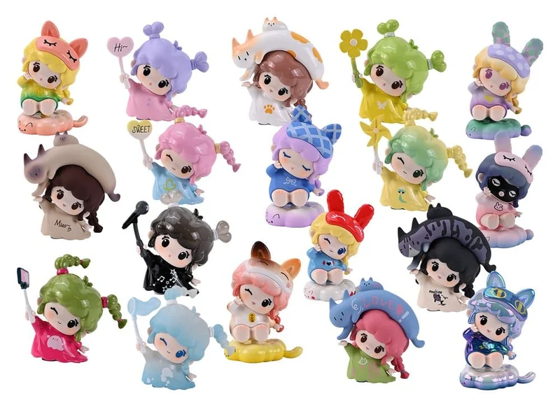 Chaoji Club Sweeties Sweet Day-serien Mini Figurer Blind Box Sortiment (10 stycken)