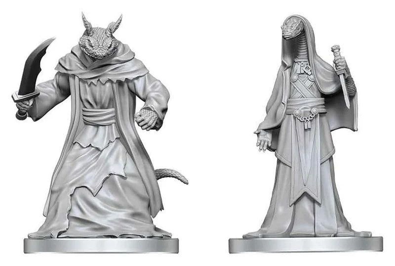 Pathfinder Battles Deep Cuts Omålade Minifigurer Zyss & Aapoph Serpentfolk 13 cm