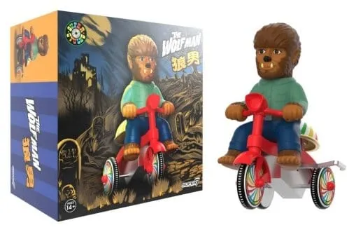 Universal Monsters Super Cycles Fordon The Wolf Man (Brun med Röd Trehjuling)