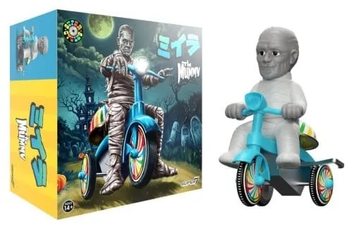 Universal Monsters Super Cycles Fordon The Mummy (Ljusgrå med blå trehjuling)