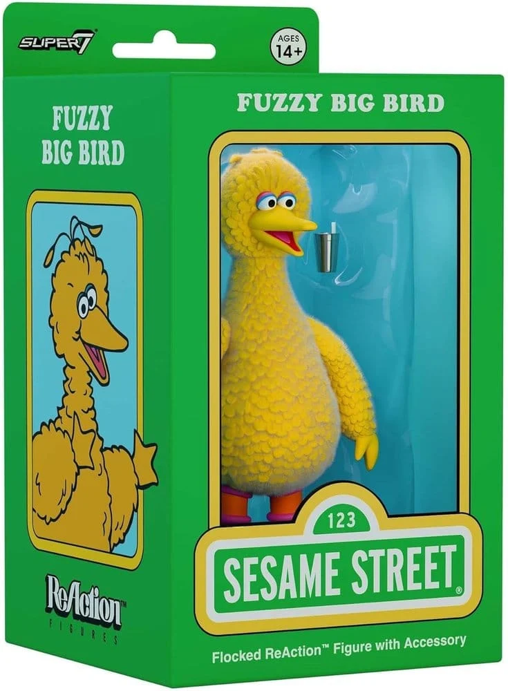 Sesame Street ReAction Actionfigur Stor Fågel (Fluffig)