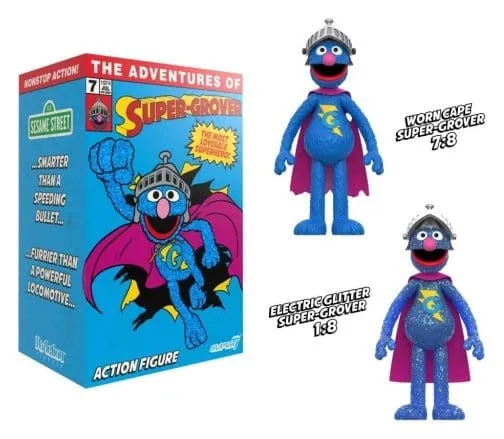 Sesame Street ReAction Samlarfigur Super Grover (med Chase-funktion)
