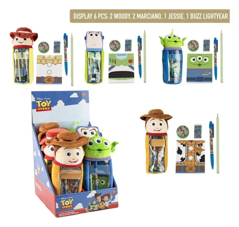 Disney gosedjurs-pennfodral med tillbehör Toy Story display (6)