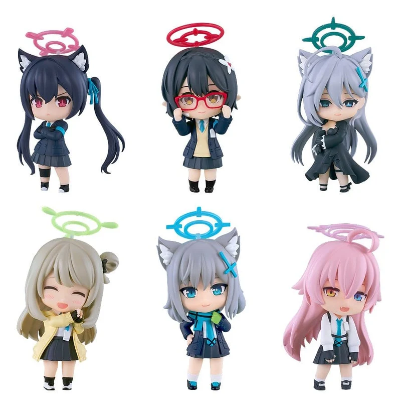Blue Archive Nendoroid Överraskningsmini-figurer Blind Box Sortering (6 figurer)