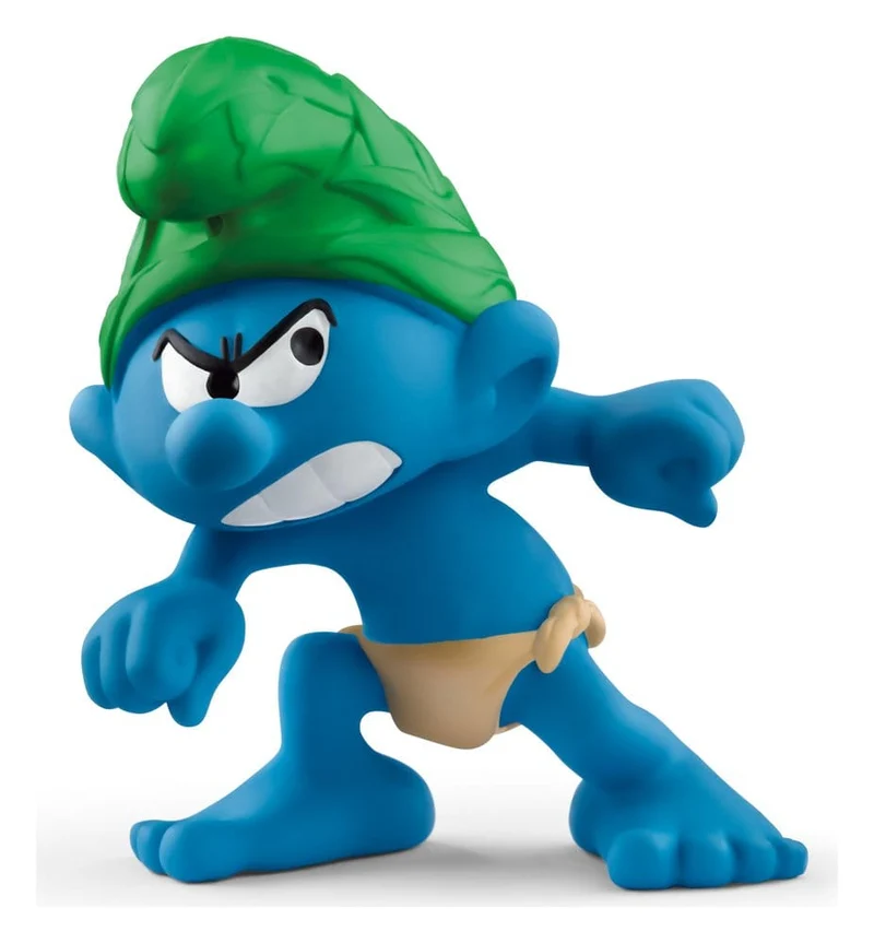Smurfarna Mini-Figur Vild Smurf 5 cm