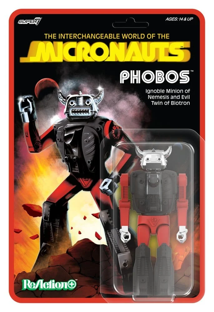 Micronauts ReAction+ Actionfigur Våg 04 Phobos