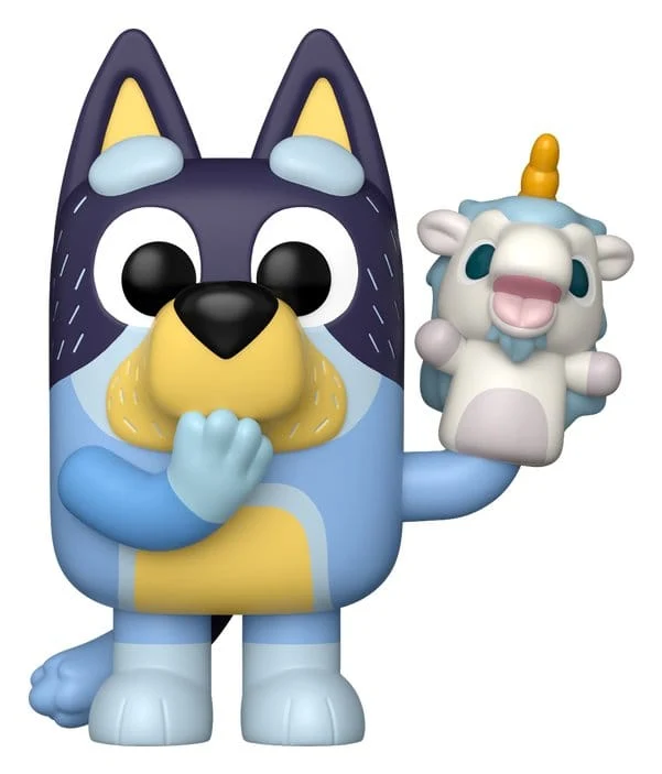 Bluey POP! Spelfigur Bandit med Unicourse, 9 cm