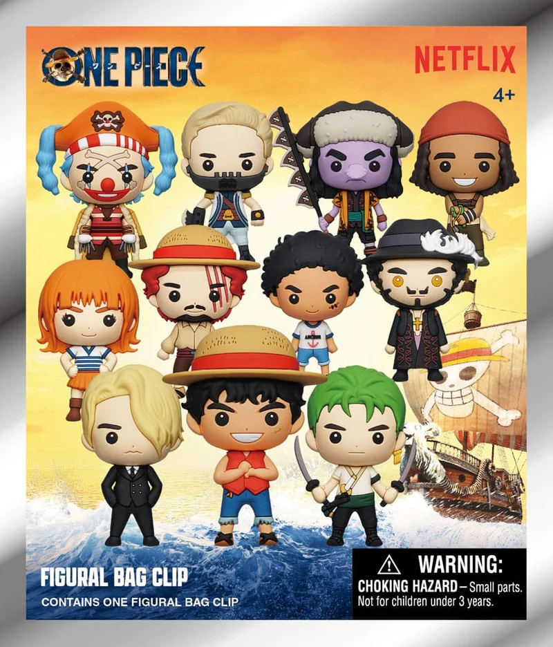 One Piece 3D PVC Bag Clips