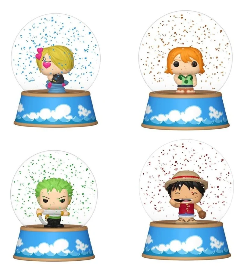 One Piece Minifigurer Glitterklot PDQ 5 cm Display (12)