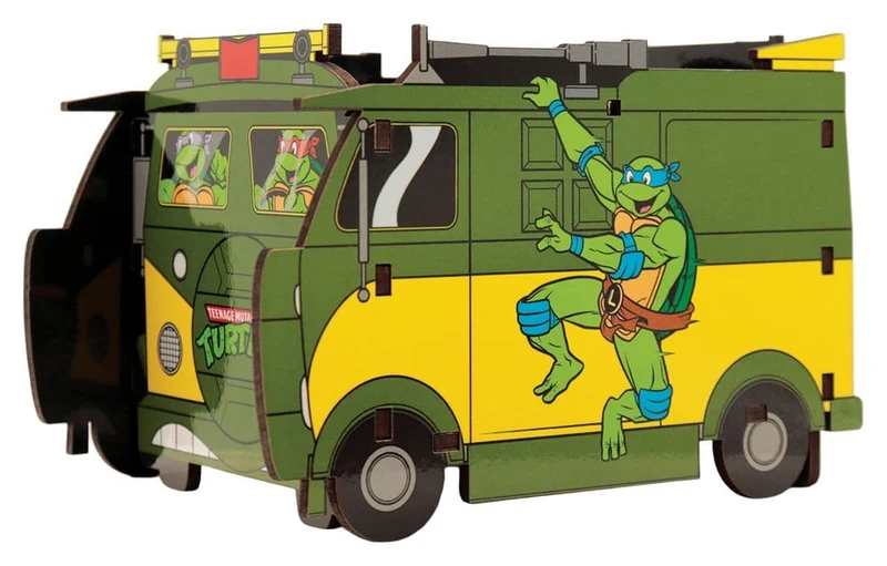 Teenage Mutant Ninja Turtles skrivbordshållare Van 13 cm – Officiellt licensierad i trä