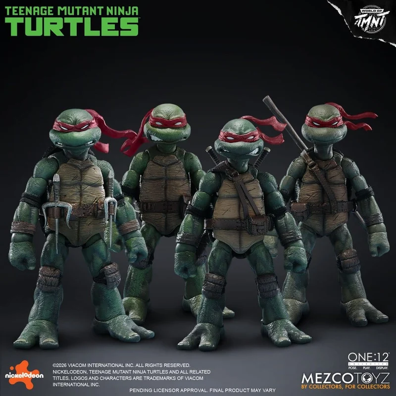 Teenage Mutant Ninja Turtles One:12 Collective Actionfigurset 1/12 i låda, 17 cm
