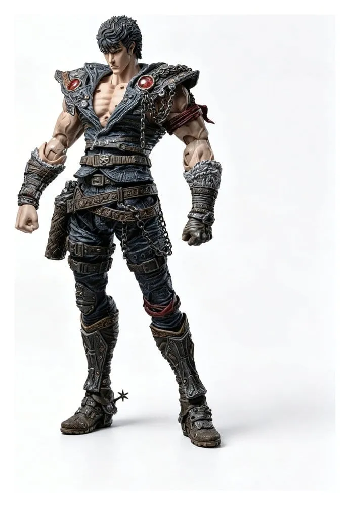 Actionfigur Kenshiro 1/12 från Fist of the North Star, 17 cm