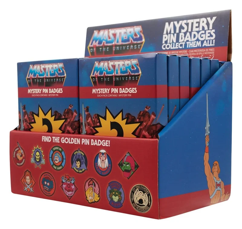 Masters of the Universe™ Mystiska Pinmärken i Blindbox, 12-pack