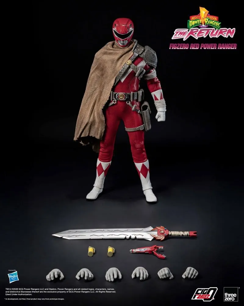 Mighty Morphin Power Rangers: The Return FigZero Actionfigur 1/6 Röd Power Ranger 31 cm