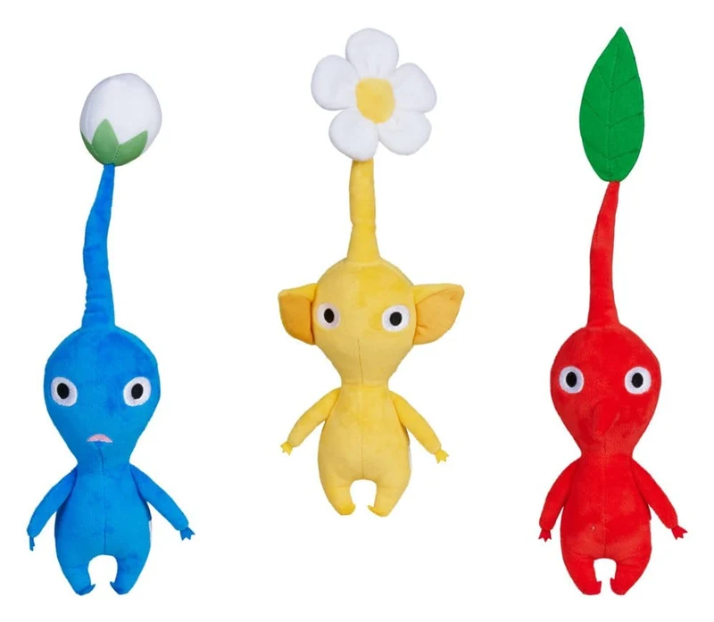 Nintendo Pikmin gosedjursset (3-pack) 20 cm