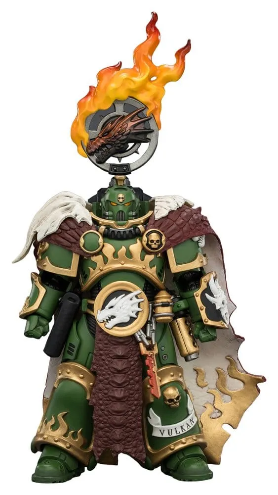 Warhammer Actionfigur Salamanders Vulkan He'stan, Eldsmidesfader 13 cm