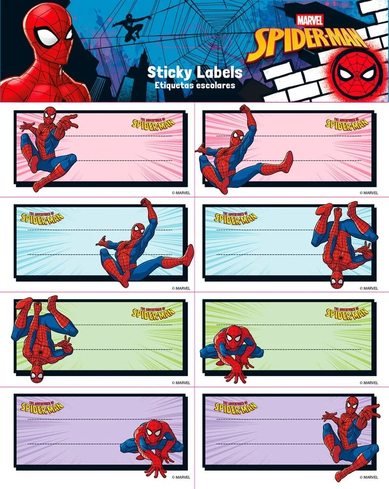 Spider-Man självhäftande etiketter