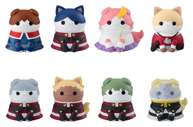 Mobile Suit Gundam SEED Mega Cat Project Mini Figurset Nyandam SEED Katter i Förklädnad Blindbox Display (8)