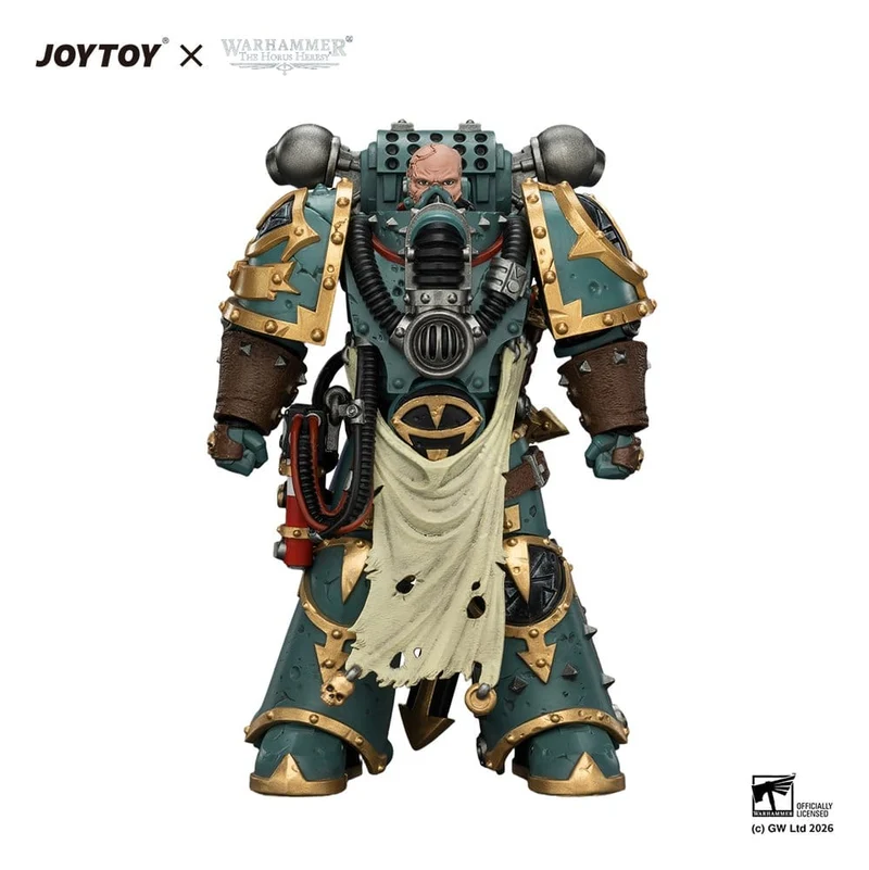 Warhammer Actionfigur Sons of Horus Maloghurst den Förvridne, Warmasterns Adjutant 13 cm