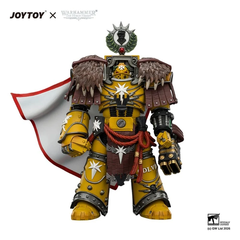 Warhammer Actionfigur Imperial Fists Lord Castellan Evander Garrius, Tyrannen av Cthonia 14 cm