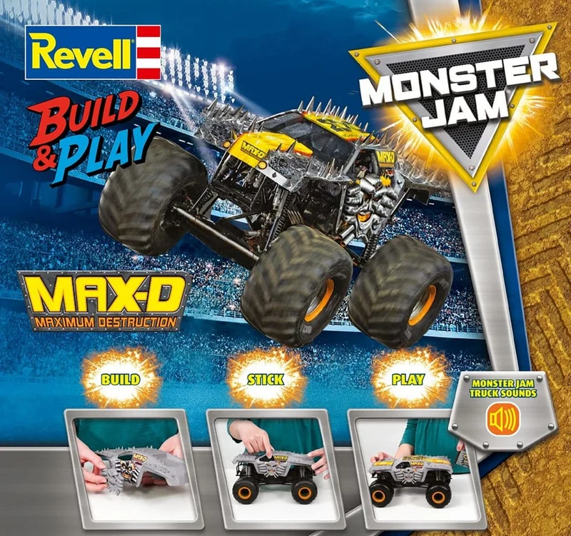 Monster Jam Revell Bygg- och Lekset Monster Jam Max-D