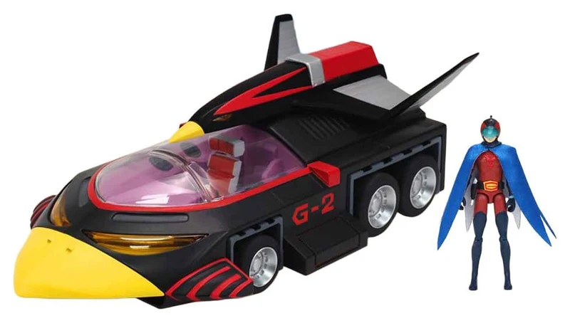 Gatchaman II Actionfigur i skala 1:24 G-2 Condor Attacker med Joe the Condor