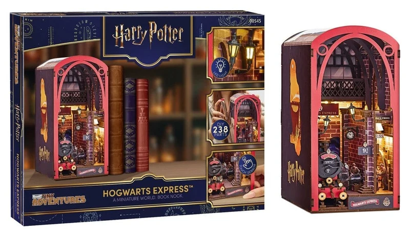 Harry Potter Tiny Adventures Bokhyllesminiatyr Mini Diorama Hogwarts Express 18 cm