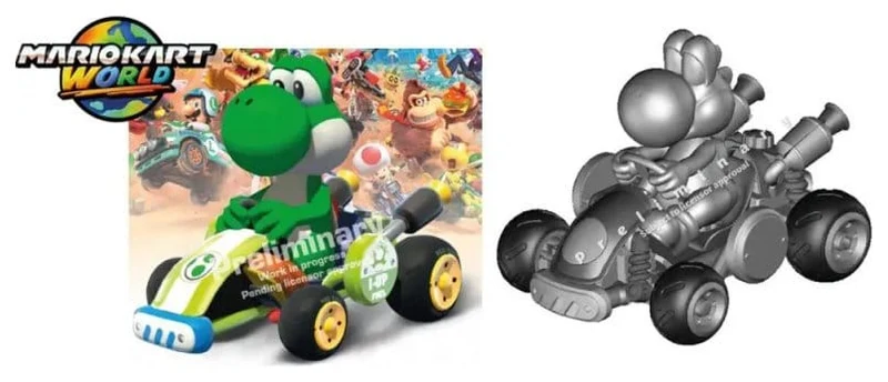 Nintendo Mario Kart Carrera RC Radiostyrd Bil Mario Kart Världen, Yoshi 2,4GHz