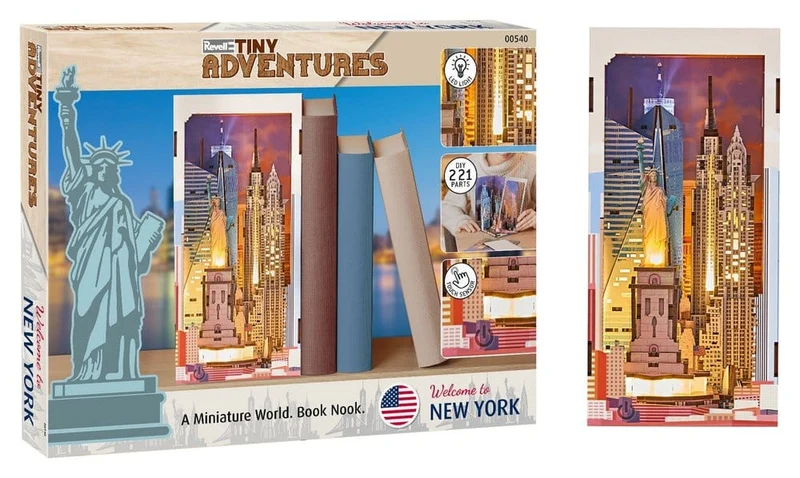 Revell Tiny Adventures Bokhörna Mini Diorama New York 18 cm