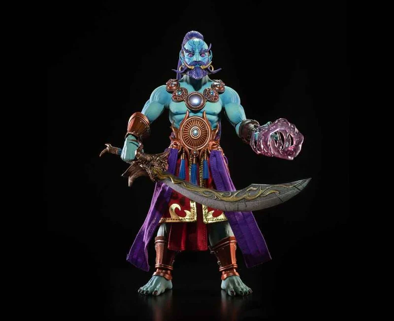 Mythic Legions: Poxxus Actionfigur Kalizirr – Mystisk Eldande Djinn från Mythoss